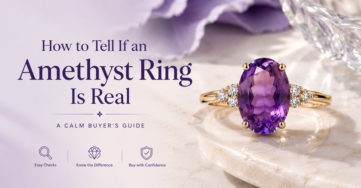 How to Tell If an Amethyst Ring Is Real: A Calm Buyer’s Guide