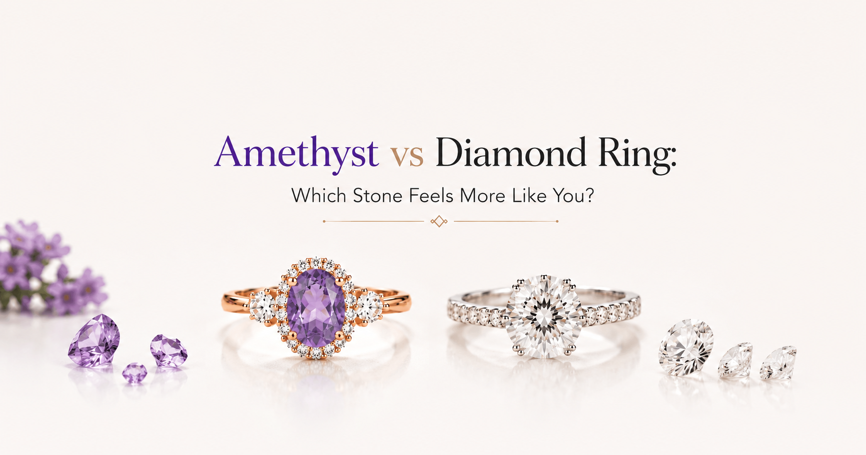 Amethyst vs Diamond Ring: Which Stone Feels More Like You?
