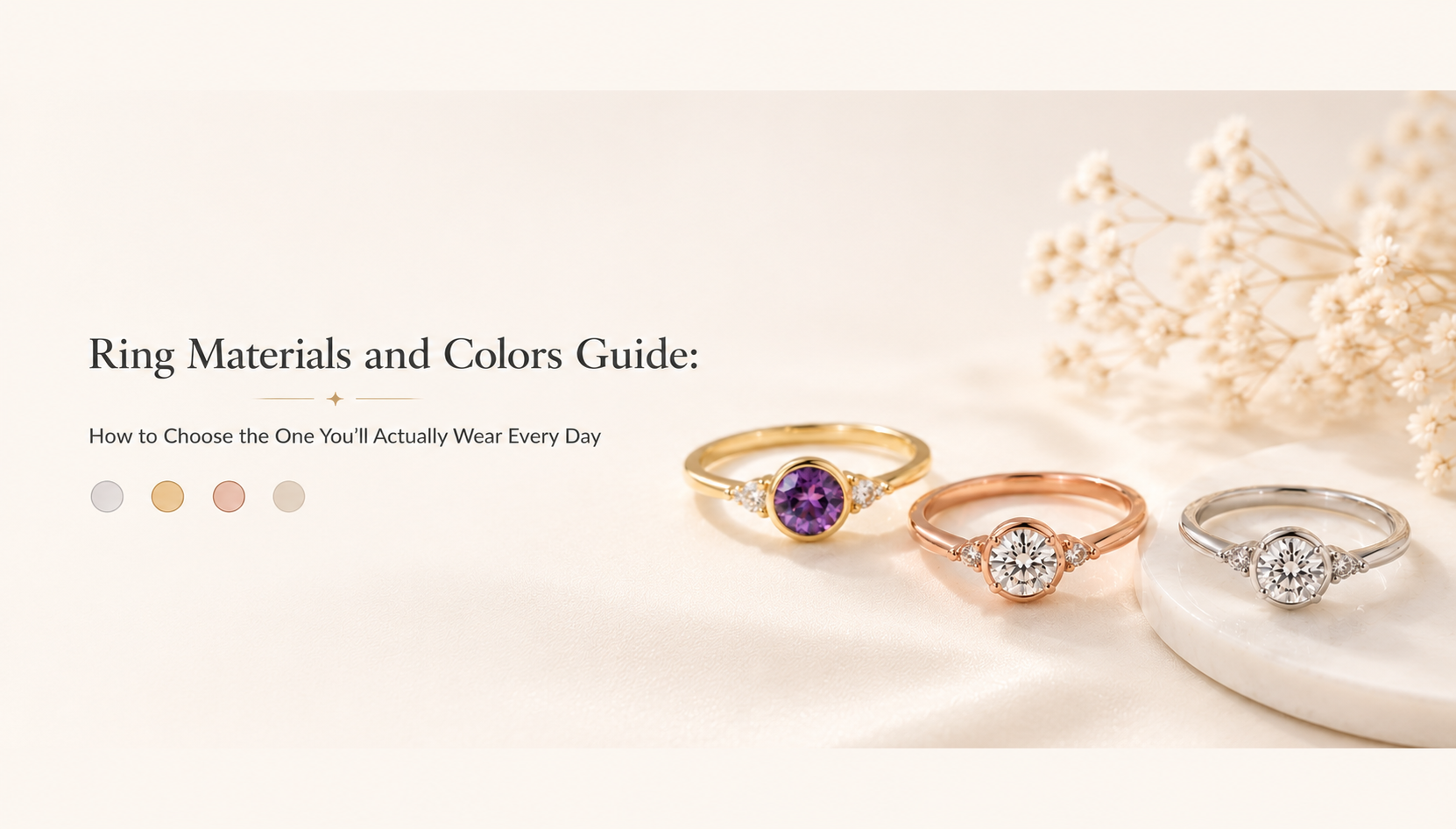 Ring Materials and Colors Guide: How to Choose the One You’ll Actually Wear Every Day