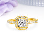 Classic Vintage 4 Prong Emerald Cut Lab Diamond Engagement Ring - Additional view