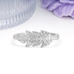 Unique nature inspired Moissanite Wedding Ring - Additional view