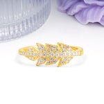 Unique nature inspired Moissanite Wedding Ring - Additional view