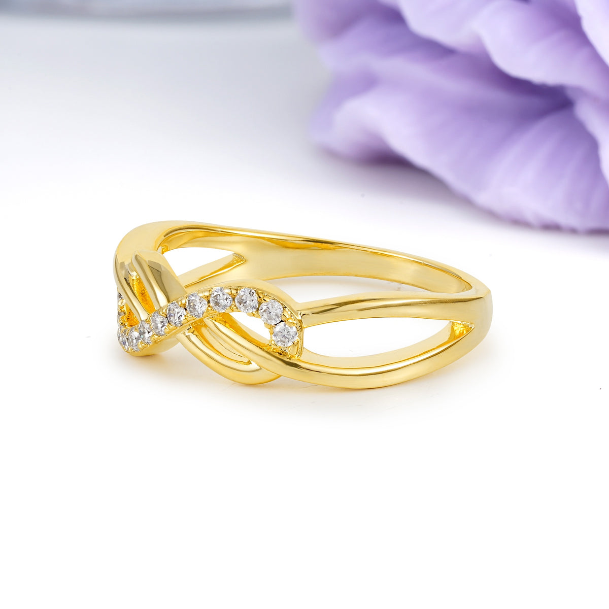Unique Cluster Setting With 3-Prong Heart-Cut Moissanite Engagement Ring - Additional view