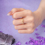 Unique Double Figure Eight Moissanite Wedding Ring - Additional view