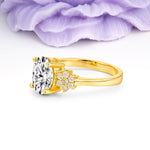 Luxurious Classic 4-Prong Oval Cut Lab Diamond Engagement Ring - Additional view