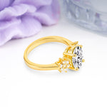Luxurious Classic 4-Prong Oval Cut Lab Diamond Engagement Ring - Additional view