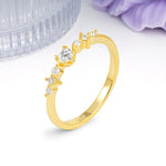 Classic, Minimalist 4-Prong Round Cut Moissanite Engagement Ring - Additional view