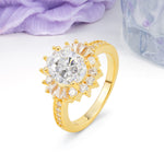 Exquisite Luxury Pavé Set 4 Prong Oval Cut Moissanite Wedding Ring - Additional view