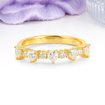 Unique Luxury 4 Prong Heart Cut Moissanite Wedding Ring - Additional view