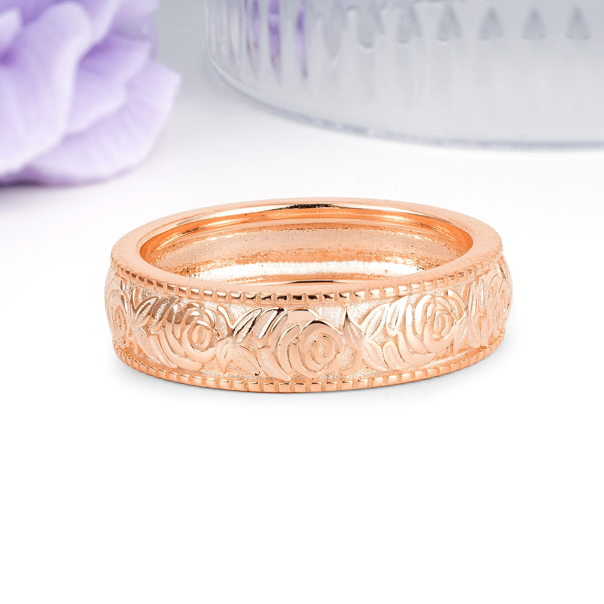 Unique and Luxurious Men's Moissanite Wedding Ring - Additional view
