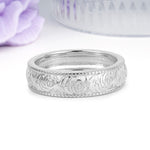 Unique and Luxurious Men's Moissanite Wedding Ring - Additional view