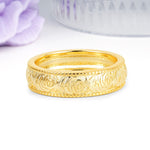 Unique and Luxurious Men's Moissanite Wedding Ring - Additional view