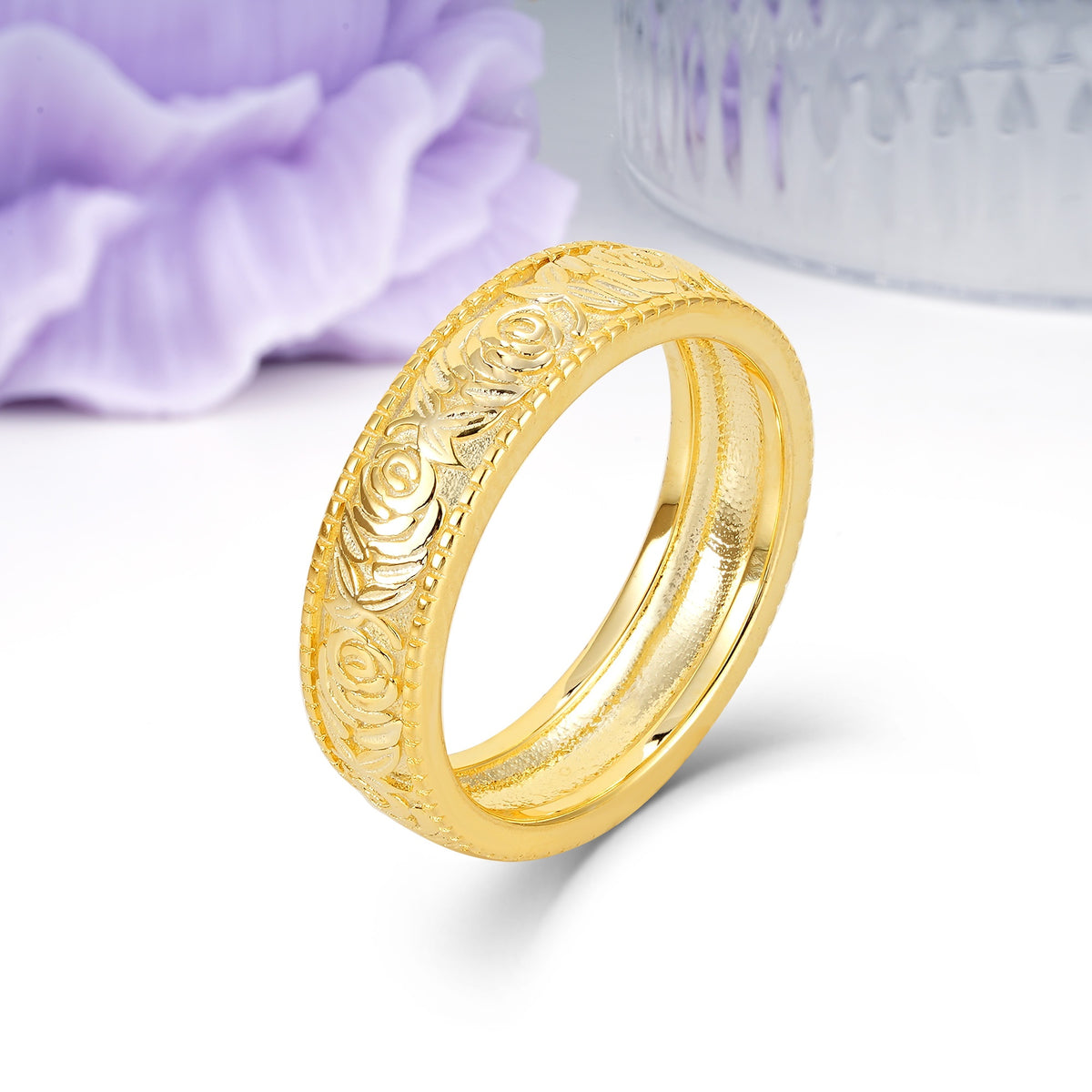 Unique and Luxurious Men's Moissanite Wedding Ring - Additional view