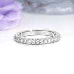 Distinctive and Luxurious Pavé Set Moissanite Wedding Ring - Additional view