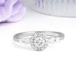 Luxurious & Classic Vintage 4-Prong Round Cut Moissanite Engagement Ring - Additional view