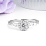 Luxurious & Classic Vintage 4-Prong Round Cut Lab Diamond Engagement Ring - Additional view