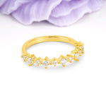 Distinctive Pavé Set Moissanite Wedding Ring - Additional view