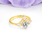 Classic Luxury Crown 4-Prong Round-Cut Lab Diamond Engagement Ring - Additional view