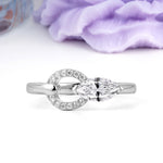 Unique 2-Prong Marquise Cut Lab Diamond Engagement Ring - Additional view