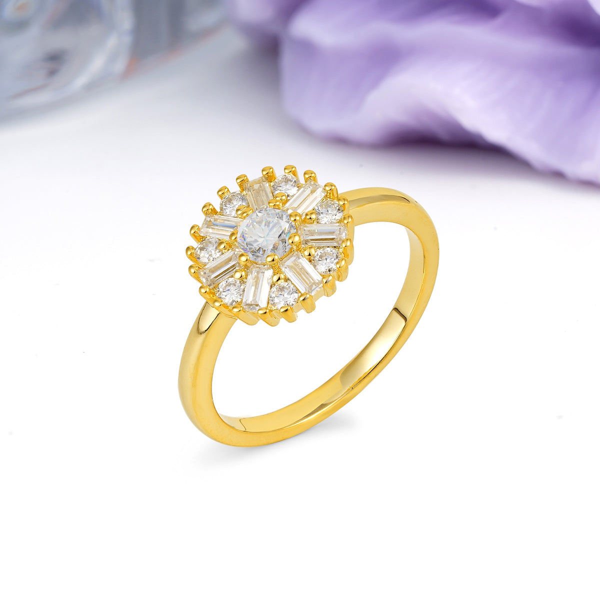 Classic Luxury 7-Prong Round Cut Moissanite Engagement Ring - Additional view
