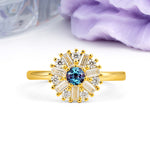 Classic Luxury 7-Prong Round Cut Alexandrite Engagement Ring - Additional view