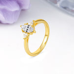 Unique 6-Prong Marquise-Cut Lab Diamond Engagement Ring - Additional view