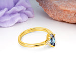 Unique 6-Prong Marquise-Cut Alexandrite Engagement Ring - Additional view
