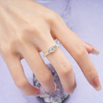 Luxurious And Unique 4 Prong Princess Cut Lab Diamond Engagement Ring - Additional view