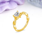 Classic Twisted 3-Prong Heart-Cut Lab Diamond Engagement Ring - Additional view