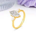 Classic, Minimalist 6-Prong Marquise Cut Moissanite Engagement Ring - Additional view