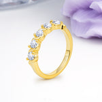 Luxurious Pavé-Set Diamonds, Classic 2-Prong Round Cut Lab Diamond Wedding Ring - Additional view