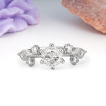 Classic, Minimalist 6-Prong Round Cut Moissanite Engagement Ring - Additional view