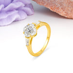 Classic, Minimalist 4-Prong Princess Cut Moissanite Engagement Ring - Additional view