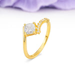 Classic Twisted 4-Prong Princess Cut Moissanite Engagement Ring - Additional view