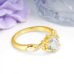 Unique Intertwined 6-Prong Round Cut Moissanite Engagement Ring - Additional view
