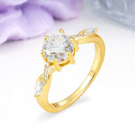 Unique Intertwined 6-Prong Round Cut Moissanite Engagement Ring - Additional view