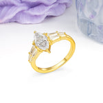 Classic 6-Prong Marquise Cut Moissanite Engagement Ring - Additional view