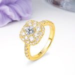 Luxurious and Unique 4 Prong Round Cut Lab Diamond Engagement Ring - Additional view