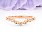 Classic Unique Eternity Moissanite Wedding Ring - Additional view