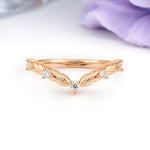 Classic, Minimalist 3-Prong Round Cut Moissanite Wedding Ring - Additional view