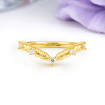 Classic, Minimalist 3-Prong Round Cut Moissanite Wedding Ring - Additional view