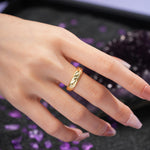 Continuous Twisting Branch Relief?Carved Statement Wedding Ring - Additional view