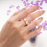 Sunlit Polished-Matte Floral Engraved Wide Moissanite Wedding Ring - Additional view
