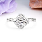 Classic Luxury 4-Prong Princess-Cut Lab Diamond Engagement Ring - Additional view