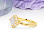 Classic Luxury 4-Prong Princess-Cut Moissanite Engagement Ring - Additional view