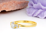 Simply Luxurious 4-Prong Round Cut Moissanite Engagement Ring - Additional view