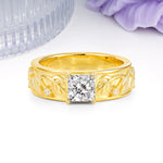 Nature-Inspired Luxury 4-Prong Lab Diamond Engagement Ring - Additional view