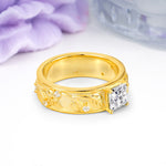 Nature-Inspired Luxury 4-Prong Lab Diamond Engagement Ring - Additional view