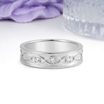 Classic Luxury Men's Moissanite Wedding Ring - Additional view