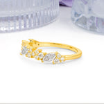 Distinctive And Luxurious 2-Prong Marquise Cut Moissanite Wedding Ring - Additional view